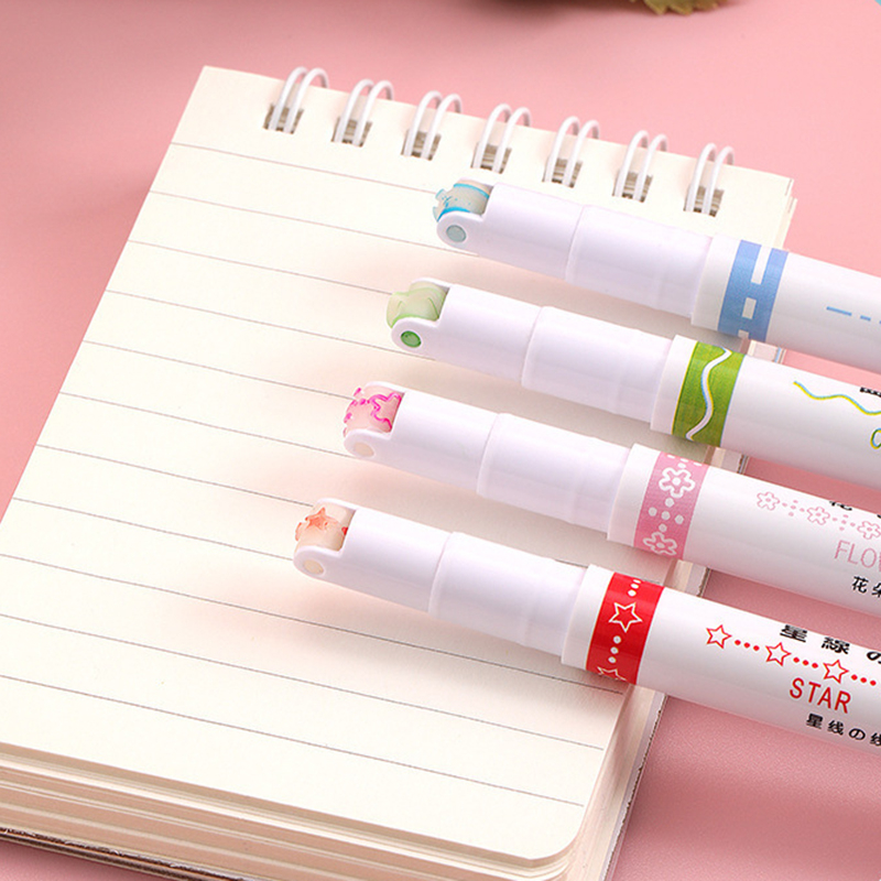 Phác Thảo Bút Lông Mi Cong Hoa Bộ Bút Đánh Dấu Lăn