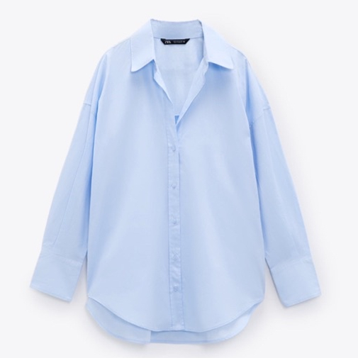 Zara Áo Sơ Mi cotton poplin 2558335