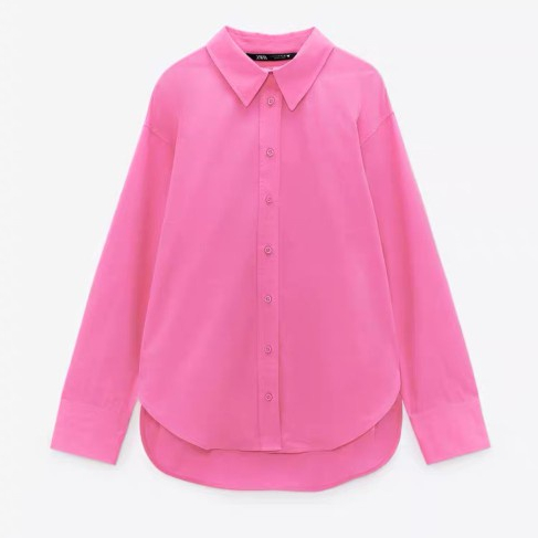 Zara Áo Sơ Mi cotton poplin 2558335