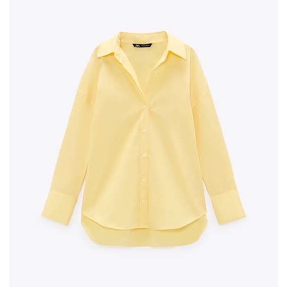 Zara Áo Sơ Mi cotton poplin 2558335