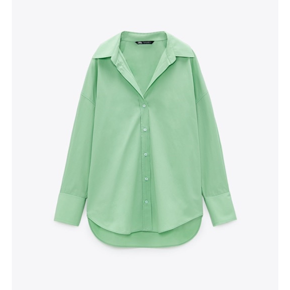 Zara Áo Sơ Mi cotton poplin 2558335