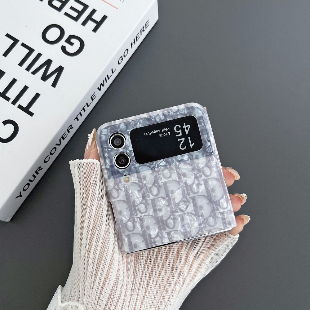 Bao Da Điện Thoại Nắp Lật Chống Sốc Kiểu Đường Phố dior Cho samsung galaxy z flip 3 4 5 flip4 flip5 Ốp