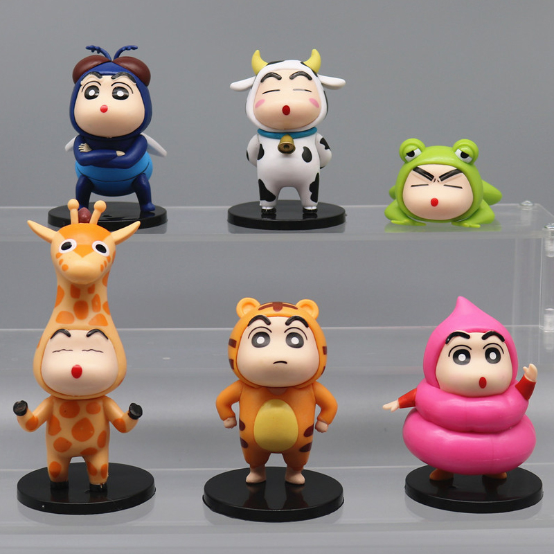 Set 6 Mô Hình Nhân Vật Phim Hoạt Hình shin-chan nohara shinnosuke