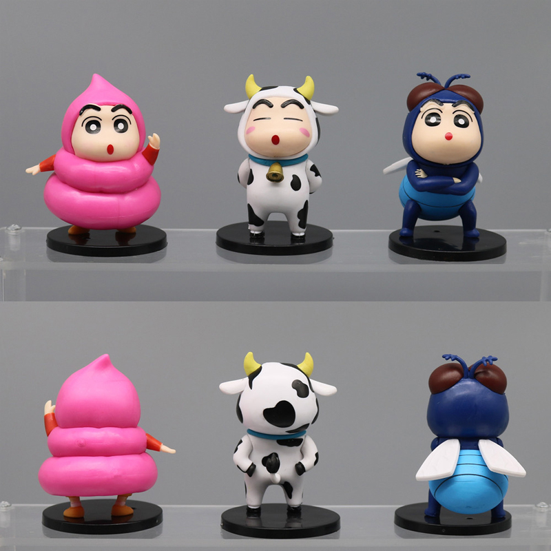 Set 6 Mô Hình Nhân Vật Phim Hoạt Hình shin-chan nohara shinnosuke