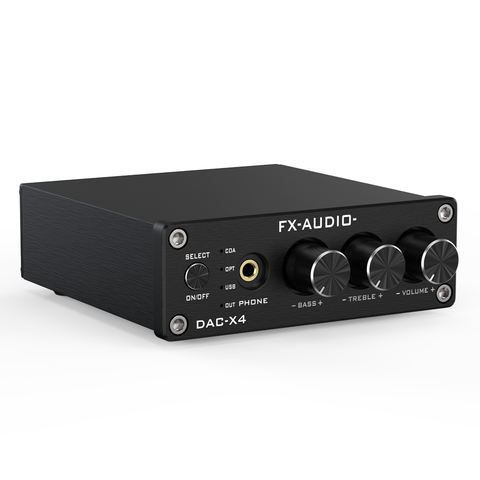 FX Audio DAC-X4 Fever hifi lossless USB driver-free bộ giải mã card âm thanh cáp quang đầu ra đồng trục DAC khuếch đại tai nghe tất cả trong một máy hỗ trợ điều chỉnh âm trầm cao và thấp