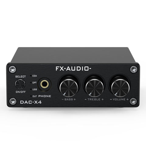 FX Audio DAC-X4 Fever hifi lossless USB driver-free bộ giải mã card âm thanh cáp quang đầu ra đồng trục DAC khuếch đại tai nghe tất cả trong một máy hỗ trợ điều chỉnh âm trầm cao và thấp