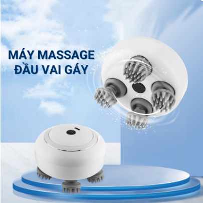 Máy massage cầm tay mini, massage đầu, xoa bóp toàn thân, thư giãn trong lúc căng thẳng, Máy massage đầu chạy điện không
