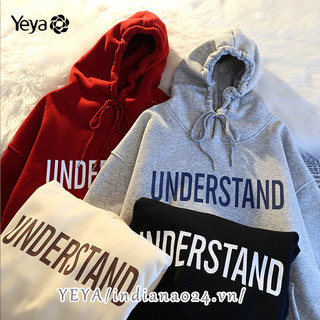 Áo Hoodie Dài Tay In Chữ Phong Cách Hàn Quốc Cho Nữ