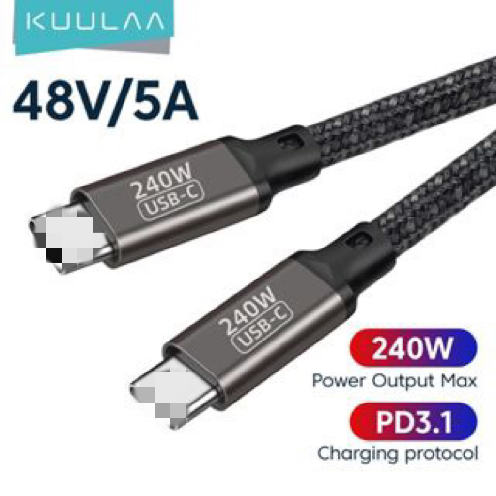 Kuulaa Dây Cáp Sạc Nhanh usb type c 240w Cho ps5 nintendo macbook pro 240w / qc4.0 / Microc / War / samsung xiaomi poco