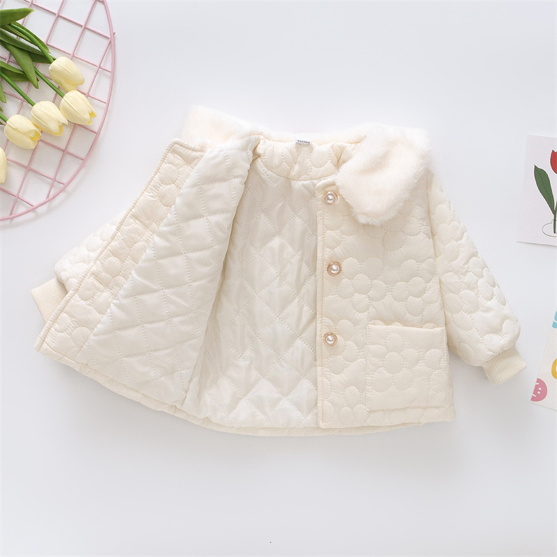 Áo Khoác Tay Dài Màu Sắc Đơn Giản Phong Cách Hàn Quốc Cho Bé Gái 0-3 Tuổi