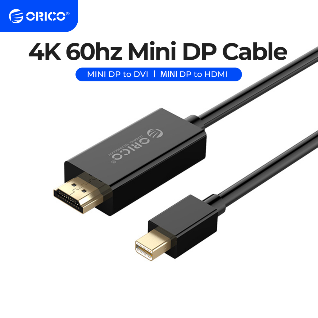 Orico Cáp Nối Dài 4k60hz mini dp Sang dvi dp Dài 1m / 2m / 3m Cho Máy Chiếu / tv / Máy Tính Để Bàn xd-Md4