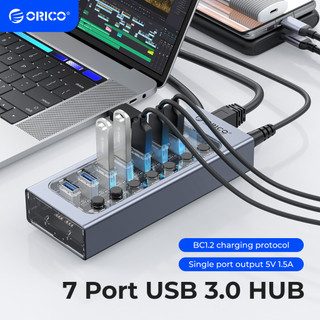 Orico Bộ Chia 16 Cổng usb 3.0 12v Bằng Nhôm Cho Máy Tính / laptop / Cửa Sổ / Macs (AT2U3)