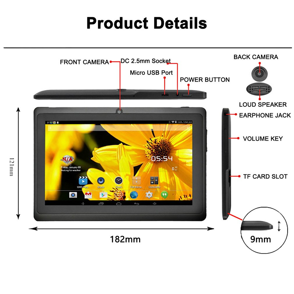 Máy Tính Bảng android q88 30w Có camera Kép 7Inch Giá Rẻ