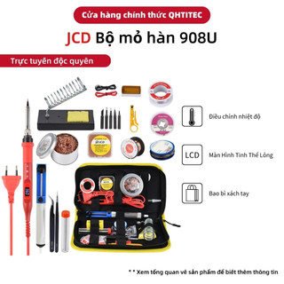 Bộ mỏ hàn chì jcd 908u 17 trong 1 nhiệt độ có thể điều chỉnh 220v 80w chuyên dụng