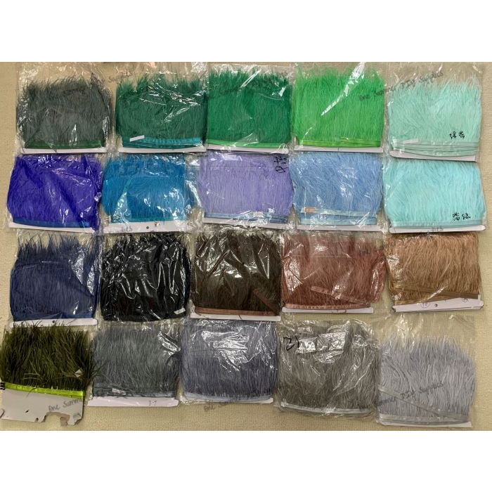 Dây Ruy Băng Lông Đà Điểu 4.3 INCH Nhiều Màu Sắc Dùng Để Trang Trí Váy Hóa Trang