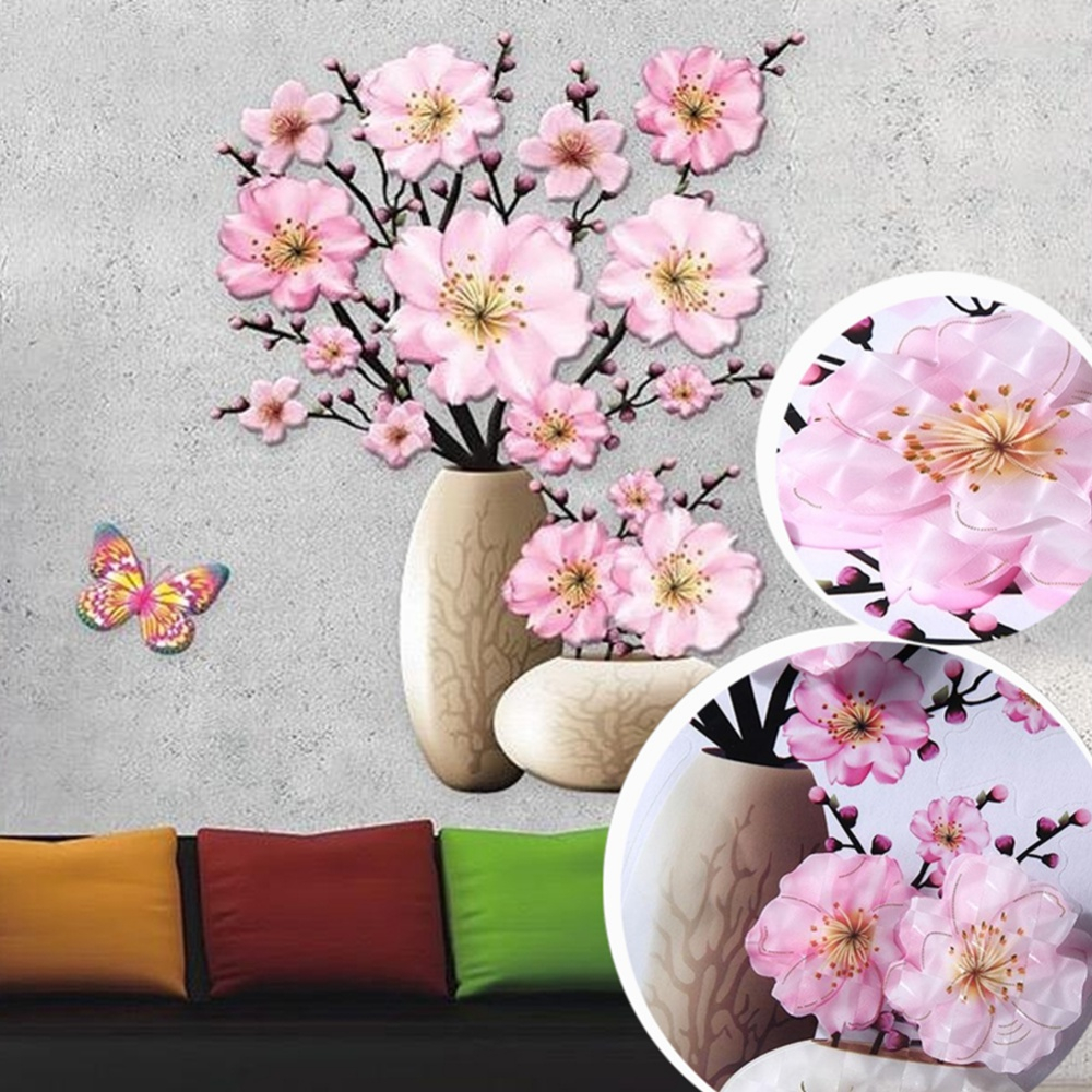 Decal Dán Tường Hình Hoa 3d