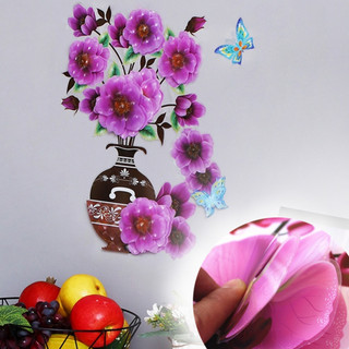 Decal Dán Tường Hình Hoa 3d