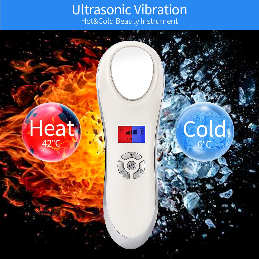 Máy rung FOREVERLILY massage nâng cơ mặt 5 trong 1 ion EMS đèn LED RF photon trẻ hóa làn da