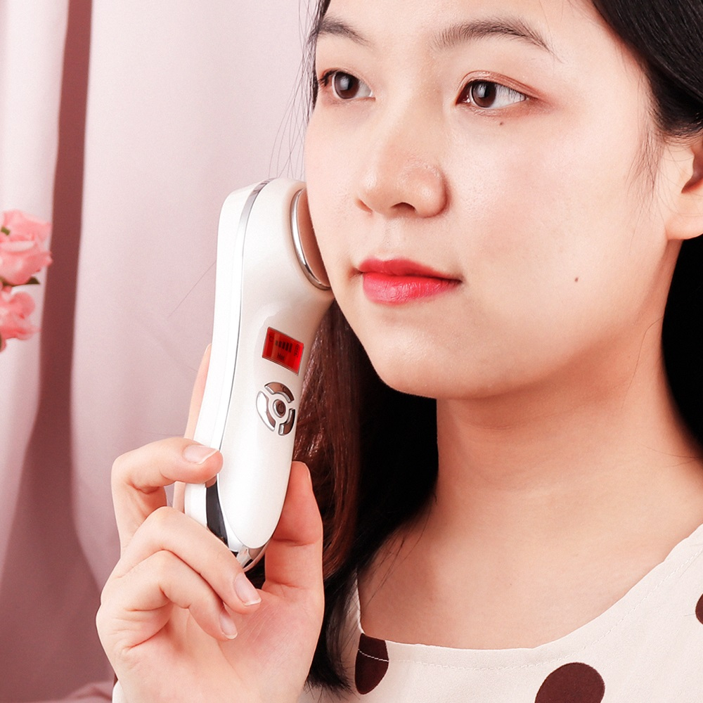 Máy rung FOREVERLILY massage nâng cơ mặt 5 trong 1 ion EMS đèn LED RF photon trẻ hóa làn da