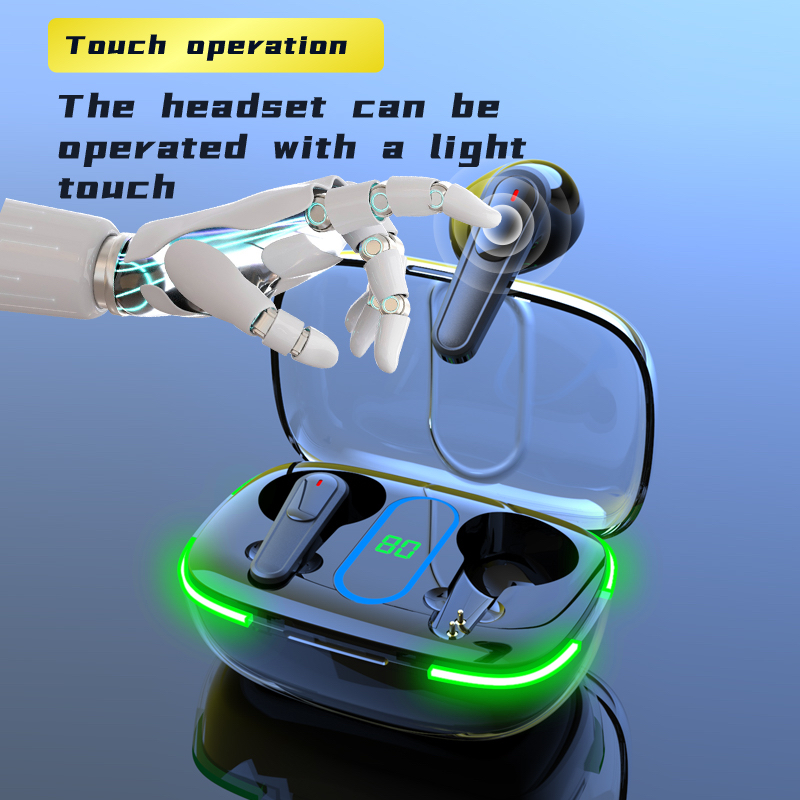 OKSJ Tai Nghe Nhét Tai bluetooth Không Dây Màn Hình Kỹ Thuật Số