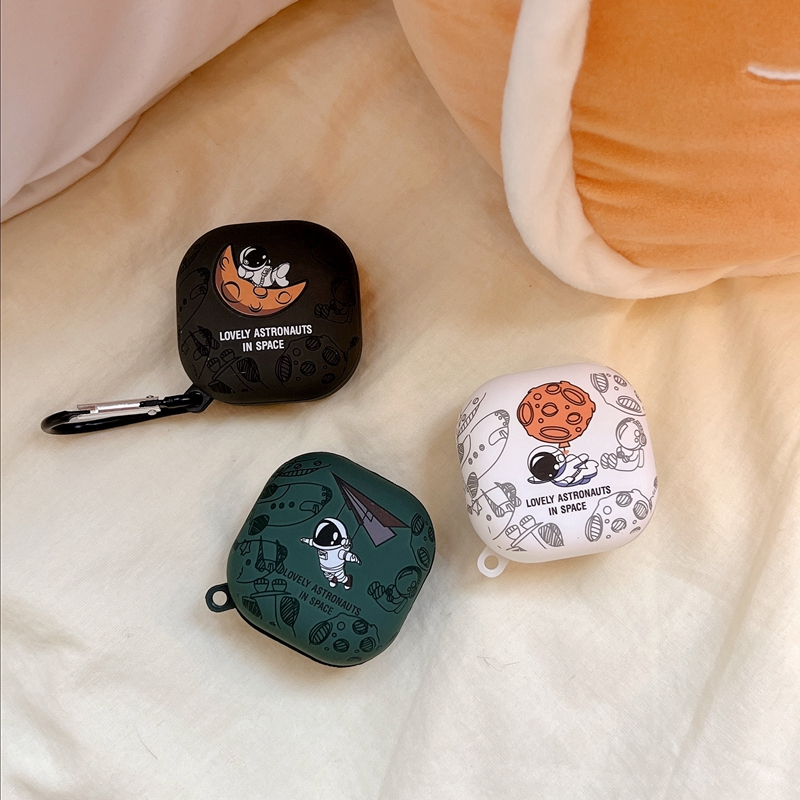 Đối với Samsung Galaxy Buds Live TWS Summer Peach Fruit Earphones Case cho Samsung Buds 2 Hộp đựng cặp đôi hoạt hình phi hành gia gấu dễ thương cho Samsung Buds Pro Vỏ bảo vệ chống rơi