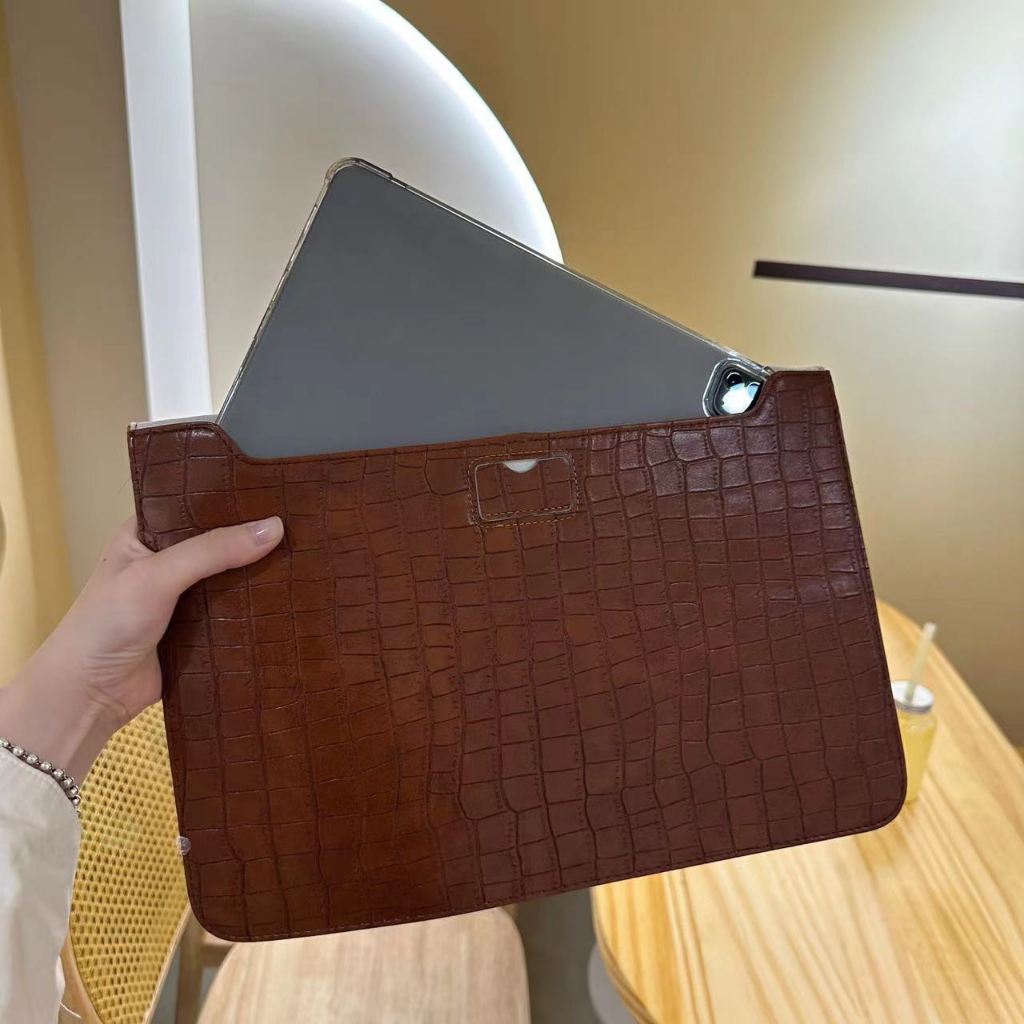 Túi Đựng Laptop Da PU Đế Laptop Đa Năng 2in1 Tương Thích Với Laptop 13/13.3/14/15 Inch
