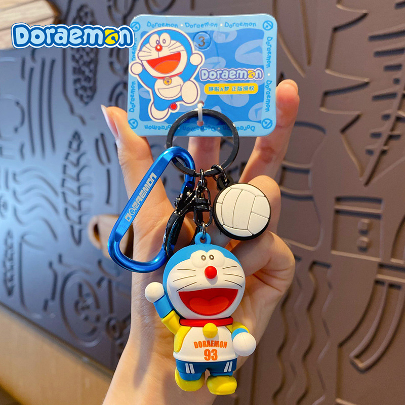 Coffeejoy Móc Khóa Xe Hơi Thể Thao Hình Mèo Doremon Đáng Yêu Sáng Tạo Cho Nữ