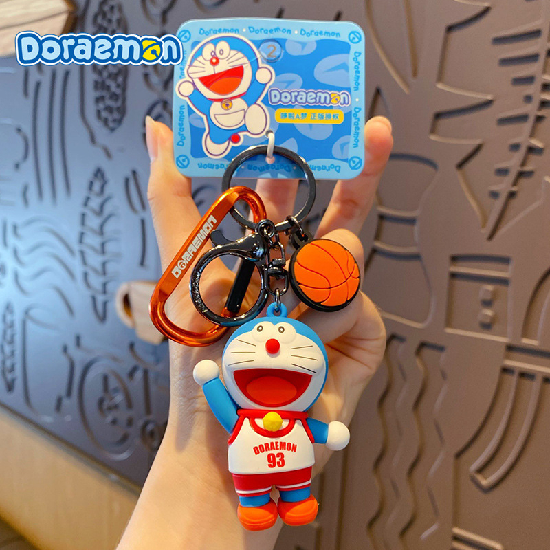 Coffeejoy Móc Khóa Xe Hơi Thể Thao Hình Mèo Doremon Đáng Yêu Sáng Tạo Cho Nữ