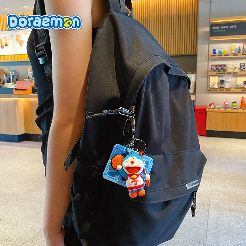 Coffeejoy Móc Khóa Xe Hơi Thể Thao Hình Mèo Doremon Đáng Yêu Sáng Tạo Cho Nữ