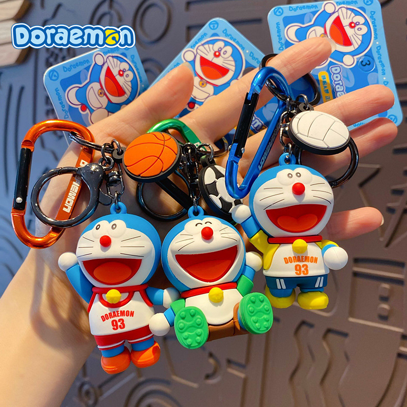 Coffeejoy Móc Khóa Xe Hơi Thể Thao Hình Mèo Doremon Đáng Yêu Sáng Tạo Cho Nữ