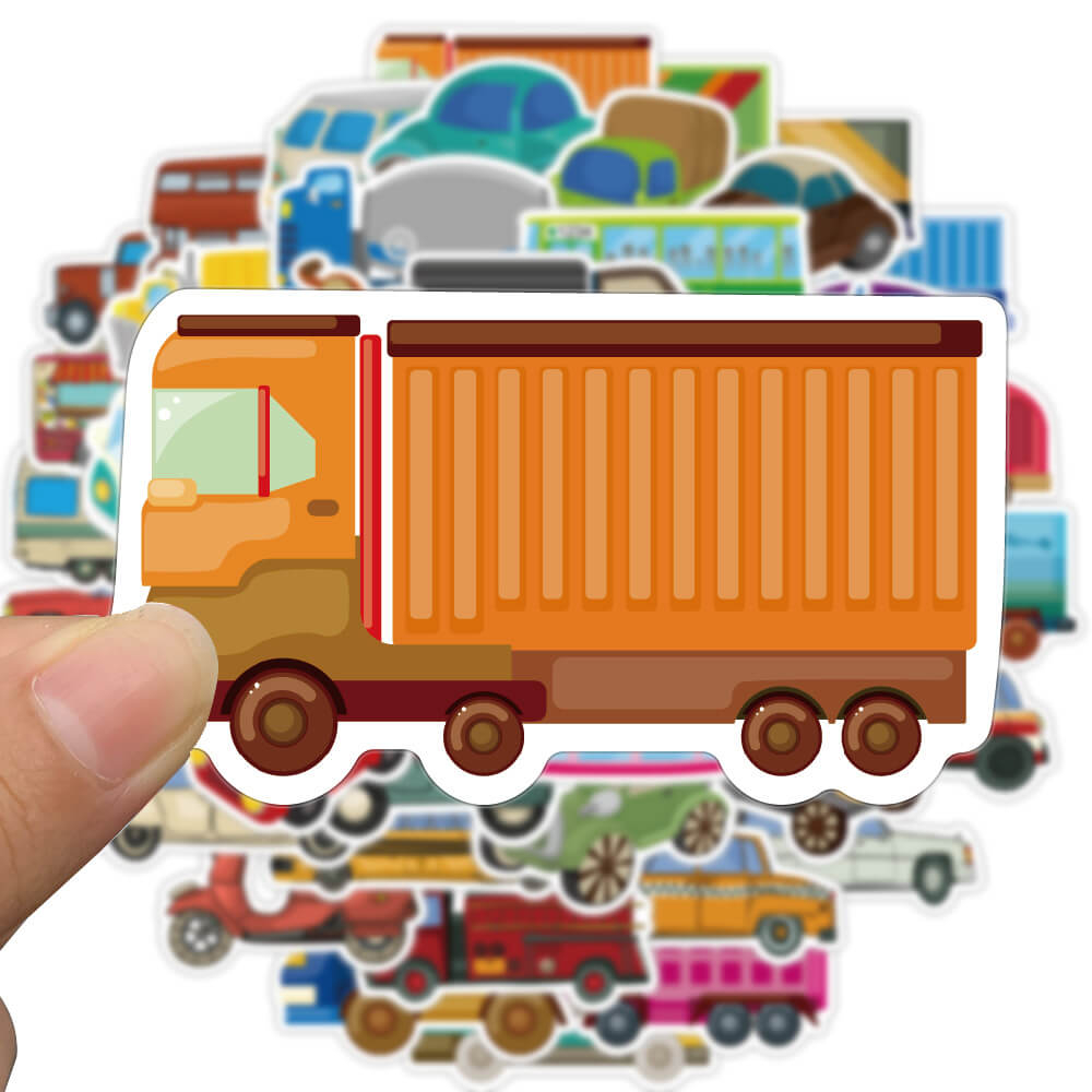 Bộ 51 Miếng Dán Hoạt Hình Tàu Hỏa / Tàu Lửa Trang Trí Sổ Tay / Phòng Ngủ Cho Bé