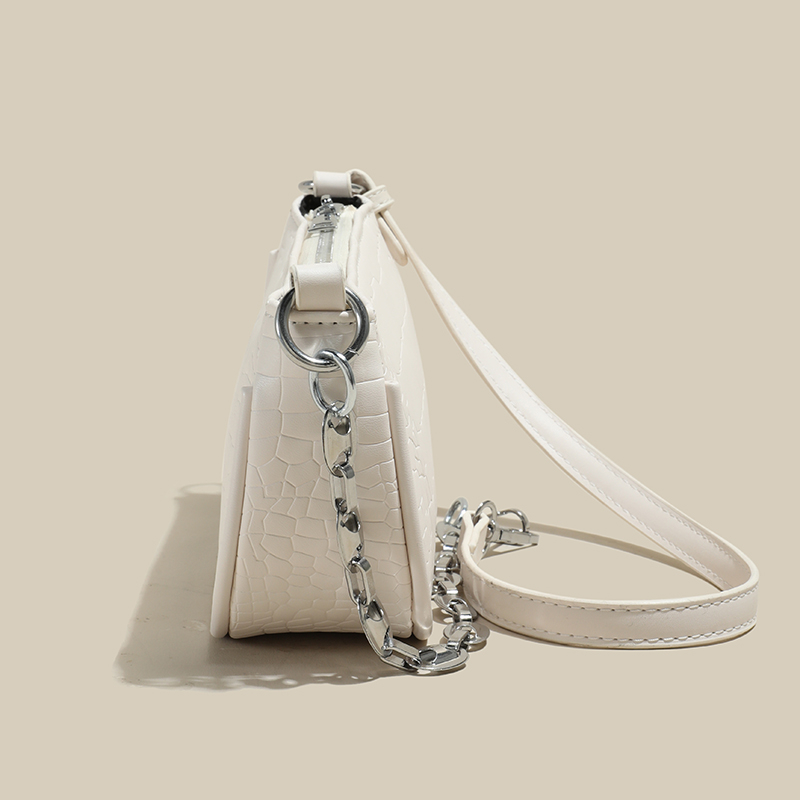Túi xách IELGY đeo vai phối xích vân cá sấu thời trang dễ phối đồ