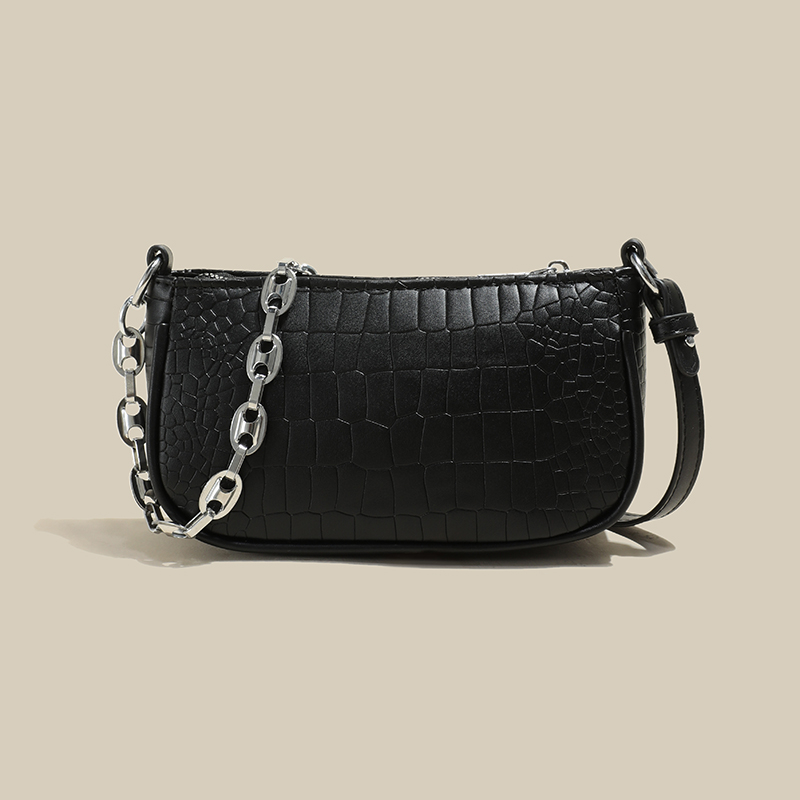 Túi xách IELGY đeo vai phối xích vân cá sấu thời trang dễ phối đồ