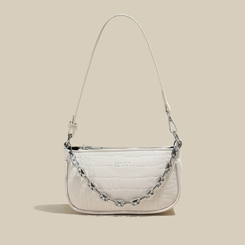 Túi xách IELGY đeo vai phối xích vân cá sấu thời trang dễ phối đồ