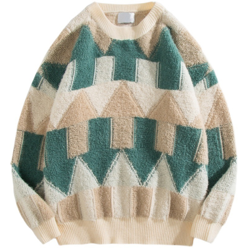 Áo Len Tay Dài Cổ Tròn Thời Trang Phong Cách hong kong Cho Nam