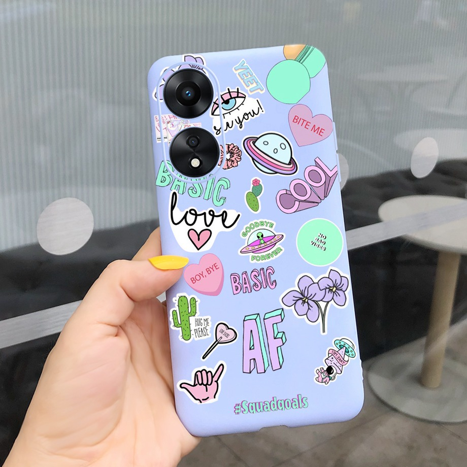 Ôp Điện Thoại Silicon Dẻo Họa Tiết Cô Gái Xinh Đẹp Cho oppo a78 4g cph2565 / oppo a78 5g cph2483 cph2495 oppoa78 5g 4g Ốp