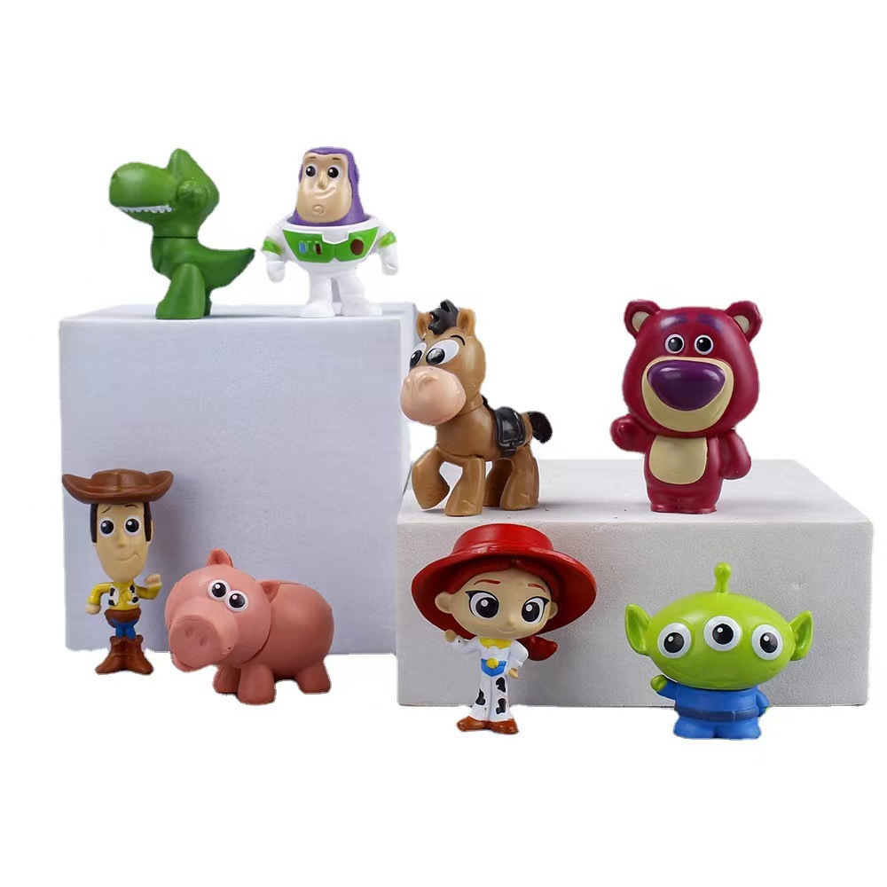 Set 8 Mô Hình Nhân Vật Phim toy story 4.5cm