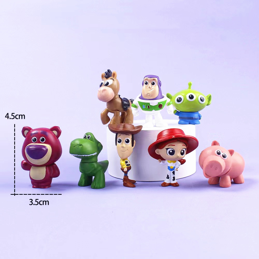 Set 8 Mô Hình Nhân Vật Phim toy story 4.5cm