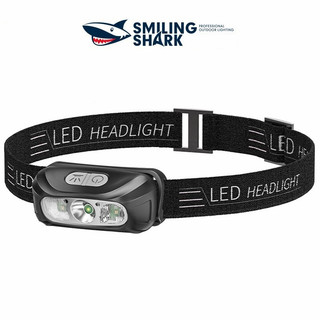 Smiling Shark TD0146 Đèn pin siêu sáng XPE Led Mini tay USB có thể sạc lại ngoài trời cắm trại đi bộ đường dài làm việc chiếu