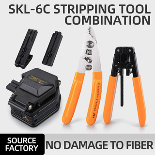 Ftth sợi quang cleaver skl-6c và cfs-3 dây vũ nữ thoát y chiều dài cố định hướng đường sắt da vũ nữ thoát y 5 trong 1 công cụ kết hợp