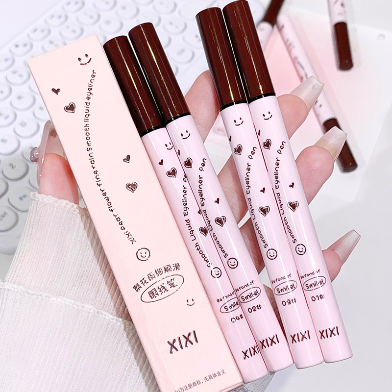 Xixi Bút Kẻ Mắt Dạng Lỏng Lâu Trôi Không Nhòe Nhanh Khô Màu Nâu Mượt Mà no.d608