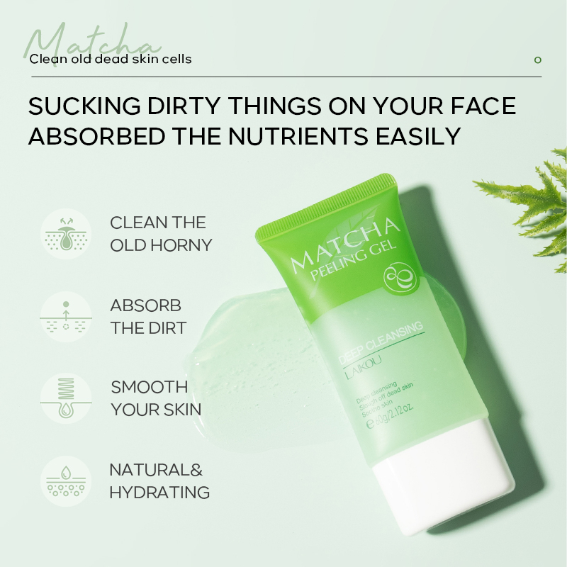 Laikou gel Tẩy Tế Bào Chết 60g Làm Sạch Sâu Dưỡng Ẩm Se Khít Lỗ Chân Lông