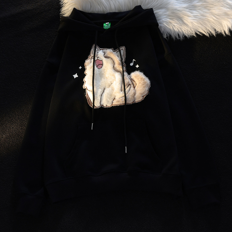 Áo Hoodie Dài Tay In Hình Hoạt Hình Thời Trang Cho Nữ