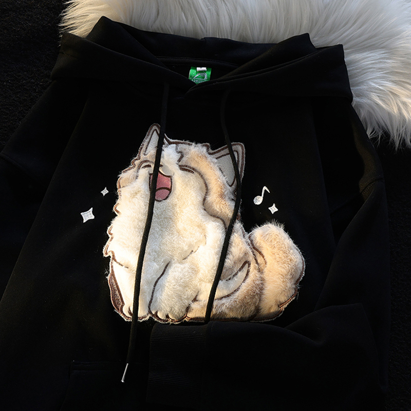 Áo Hoodie Dài Tay In Hình Hoạt Hình Thời Trang Cho Nữ