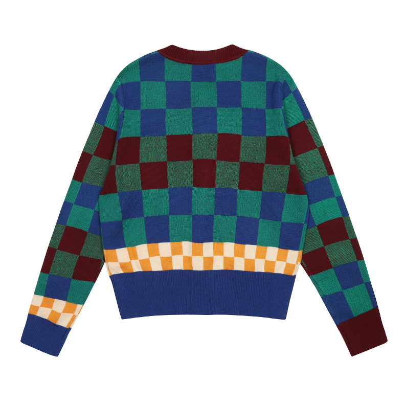 ❤ Ready stock ❤ * Viven * westwood * Áo Khoác cardigan Dệt Kim Thêu Họa Tiết Kẻ Sọc retro niche Xu Hướng Đa Năng