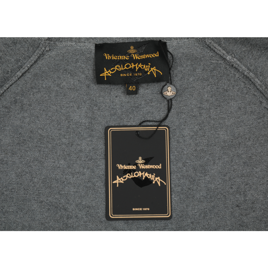 ❤️Ready stock ❤️ * Vivienne * westwood * Áo Khoác cardigan Dệt Kim Thêu Chữ Đa Năng Xu Hướng