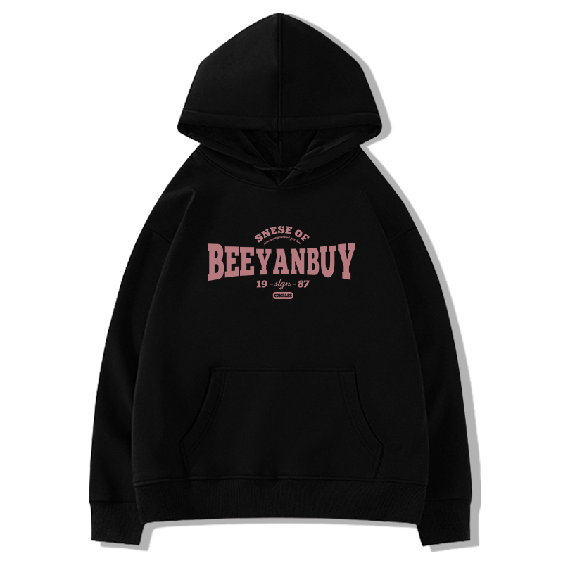 Áo hoodie Tay Dài Dáng Rộng In Hình Thời Trang