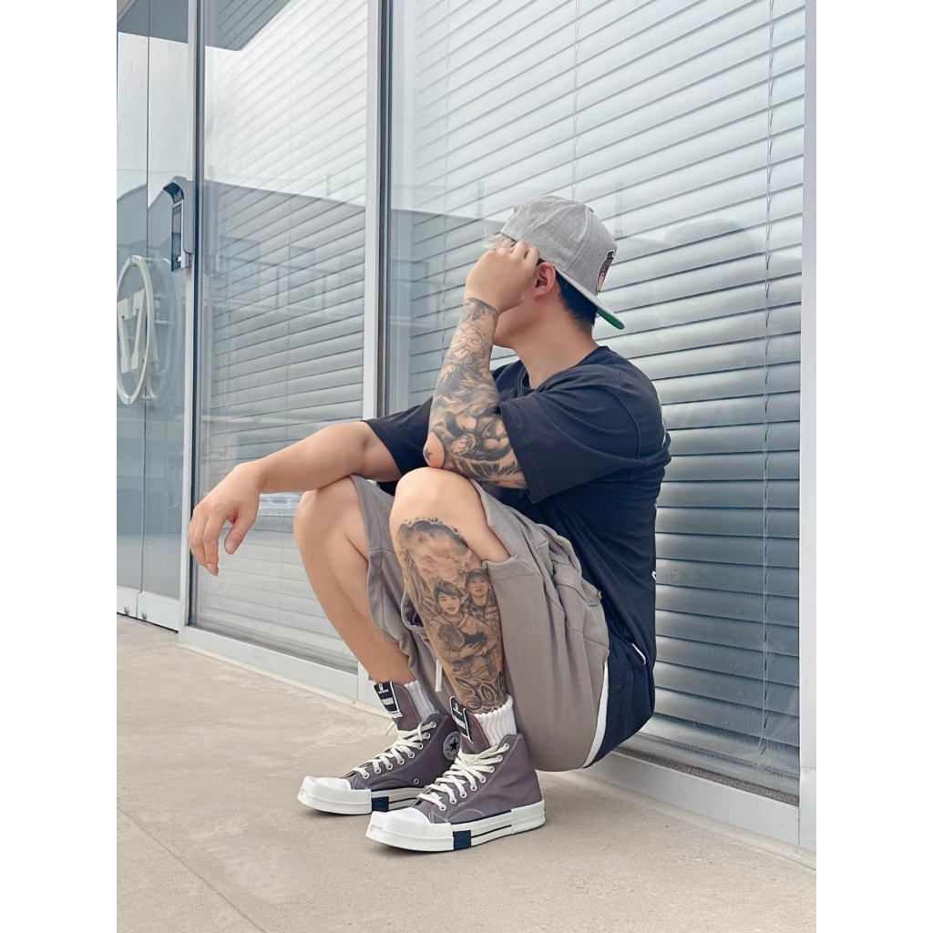 Giày Thể Thao converse x rick Owenshdw taylor chuck 1970s Màu Nâu Thời Trang Cao Cấp