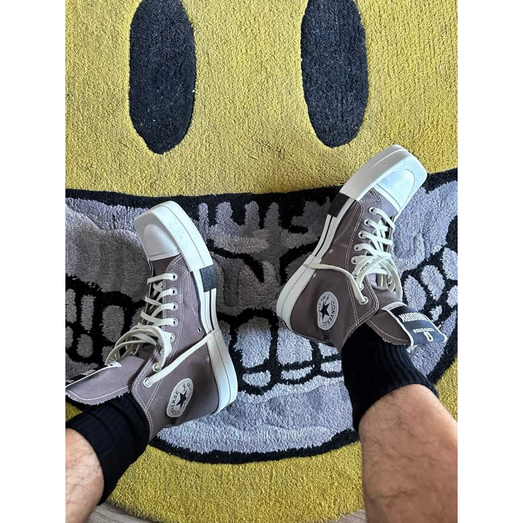 Giày Thể Thao converse x rick Owenshdw taylor chuck 1970s Màu Nâu Thời Trang Cao Cấp