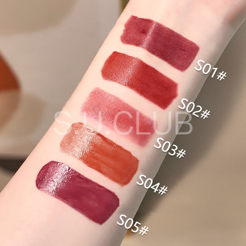 Móc khóa gấu son môi/son bóng lì lâu trôi chống nước dưỡng ẩm dùng cho học sinh